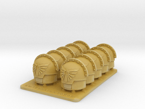 Legions Of Michael V7 Compound Style Shoulder Pads in Tan Fine Detail Plastic