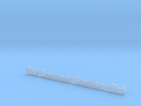 Amsterdam Central Station logo (n-scale) in Clear Ultra Fine Detail Plastic