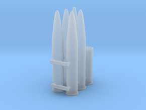 1/35 105mm M1/M2 Howitzer Ammo  in Clear Ultra Fine Detail Plastic