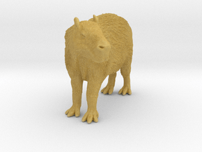 Capybara 1:20 Standing Female in Tan Fine Detail Plastic