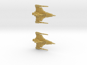 Draconian Hatchet Fighter 2.8in in Tan Fine Detail Plastic