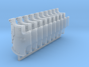 Boarding Shields R x10 w/ hands #1 in Clear Ultra Fine Detail Plastic