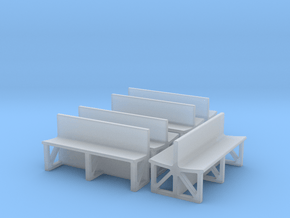 009 Talyllyn Seating for Carriages No 10 & 16 in Clear Ultra Fine Detail Plastic