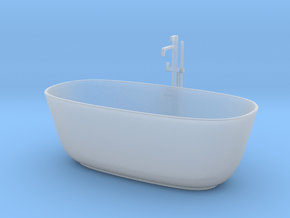Bathtub with tap 1:24 in Clear Ultra Fine Detail Plastic