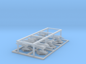 7000 Scale Lyran Fleet Builder Collection CVN in Clear Ultra Fine Detail Plastic