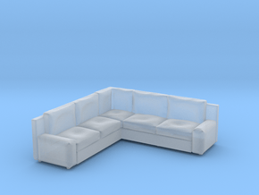 Corner Sofa 1/64 in Clear Ultra Fine Detail Plastic