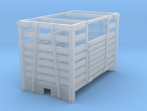 009 open topp cattle wagon in Clear Ultra Fine Detail Plastic