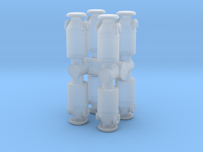 Steel Milk Churn (x8) 1/64 in Clear Ultra Fine Detail Plastic