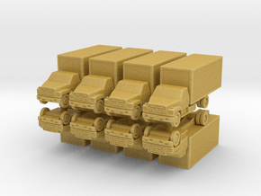 Ford F600 Cargo (x8) 1/500 in Tan Fine Detail Plastic