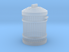 Garbage Can 1/24 in Clear Ultra Fine Detail Plastic