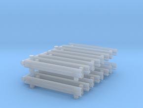 Guard Rail (x16) 1/160 in Clear Ultra Fine Detail Plastic