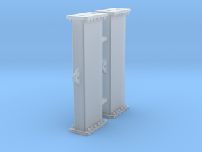 Verbau Zwischenstück 2m Set / rail shoring middle  in Clear Ultra Fine Detail Plastic