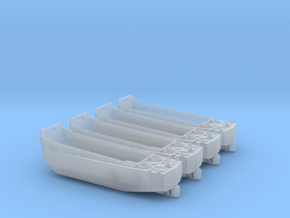 1/350 Scale LCVP Set of 4 in Clear Ultra Fine Detail Plastic