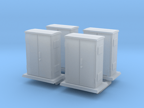 Padmount  Electrical Box 01. 1:72  Scale in Clear Ultra Fine Detail Plastic