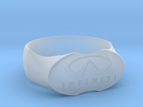 Infinity Ring  in Clear Ultra Fine Detail Plastic