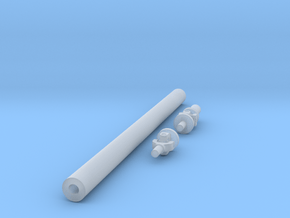 1/25 Drive shaft with Uni Joints in Clear Ultra Fine Detail Plastic