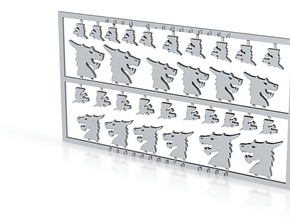 Dragon 2 Vehicle Icons x32 in Clear Ultra Fine Detail Plastic