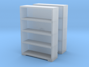 Bookshelf (x2) 1/72 in Clear Ultra Fine Detail Plastic