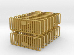 Crowd Control Barrier (x16) 1/100 in Tan Fine Detail Plastic