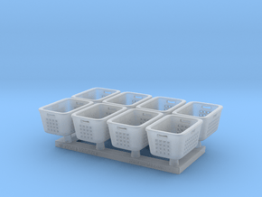 Laundry Basket 01. 1:43 Scale in Clear Ultra Fine Detail Plastic