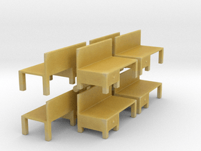 Workbench Table (x8) 1/285 in Tan Fine Detail Plastic