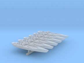 Marine Kayak 02. 1:72 Scale  in Clear Ultra Fine Detail Plastic