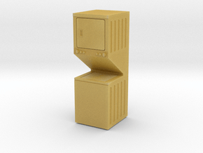 Washer Dryer Combo 01. 1:24 Scale in Tan Fine Detail Plastic