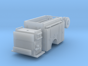 1/64 AHHL Engine Body Compartment Doors w/ Pump (U in Clear Ultra Fine Detail Plastic