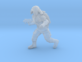 Authority Navy Trooper3 in Clear Ultra Fine Detail Plastic