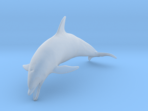Bottlenose Dolphin 1:48 Mouth open in Clear Ultra Fine Detail Plastic