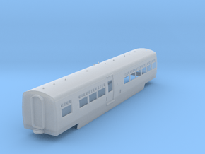 0-148fs-lms-artic-railcar-centre-coach1 in Clear Ultra Fine Detail Plastic