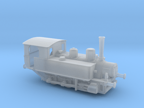1/350th scale MAV 377 class steam locomotive in Clear Ultra Fine Detail Plastic