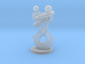 Hook couple 40MM Height in Clear Ultra Fine Detail Plastic