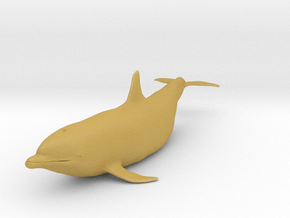 Bottlenose Dolphin 1:25 Out of the water 2 in Tan Fine Detail Plastic