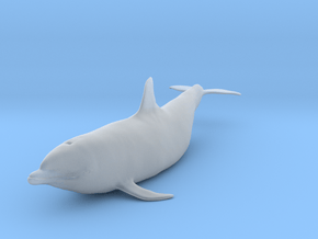 Bottlenose Dolphin 1:25 Out of the water 2 in Clear Ultra Fine Detail Plastic