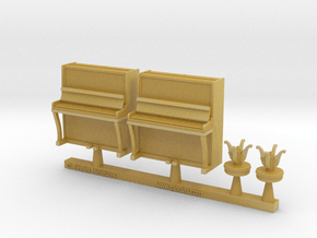 Piano 01. 1:87 Scale (HO) in Tan Fine Detail Plastic