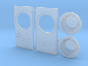 Washer & Dryer Set 01. 1:24 Scale  in Clear Ultra Fine Detail Plastic