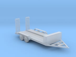 car trailer 2 1:160 scale in Clear Ultra Fine Detail Plastic