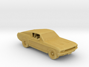 DOHR 1968 Ford Mustang (00) 1:160 scale in Tan Fine Detail Plastic