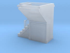 1:48 scale staircase 3 in Clear Ultra Fine Detail Plastic