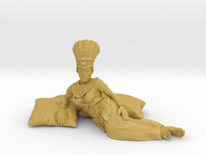 28mm Cleopatra lying down in Tan Fine Detail Plastic