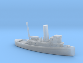 1/700 Scale 100 foot wooden harbor tug Retriever in Clear Ultra Fine Detail Plastic