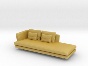 Miniature 1:48 Sofa in Tan Fine Detail Plastic