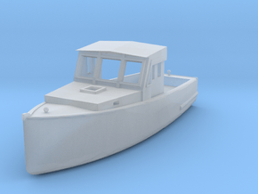 6 CM Fishing Boat in Clear Ultra Fine Detail Plastic