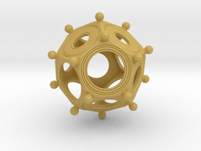 Super Accurate Roman Dodecahedron ( Exact replica) in Tan Fine Detail Plastic