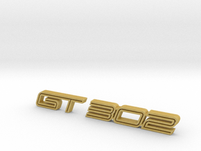 GT 302 emblem  in Tan Fine Detail Plastic