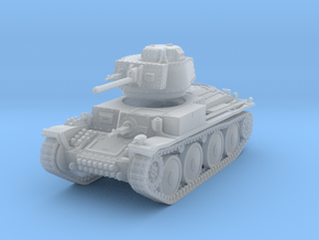 1/87 Pz.38t tank model in Clear Ultra Fine Detail Plastic