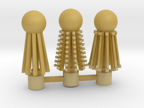 three toppers in Tan Fine Detail Plastic