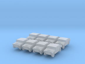 Humvee Early (x8) 1/400 in Clear Ultra Fine Detail Plastic
