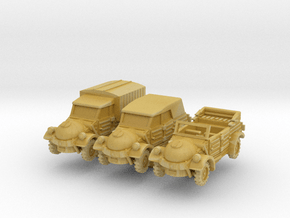 Kubelwagen 239 Set (x3) 1/285 in Tan Fine Detail Plastic